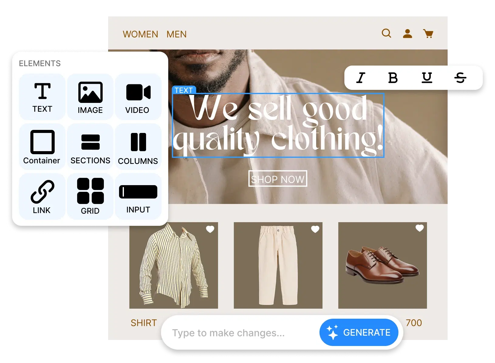 AI-powered Website Editor